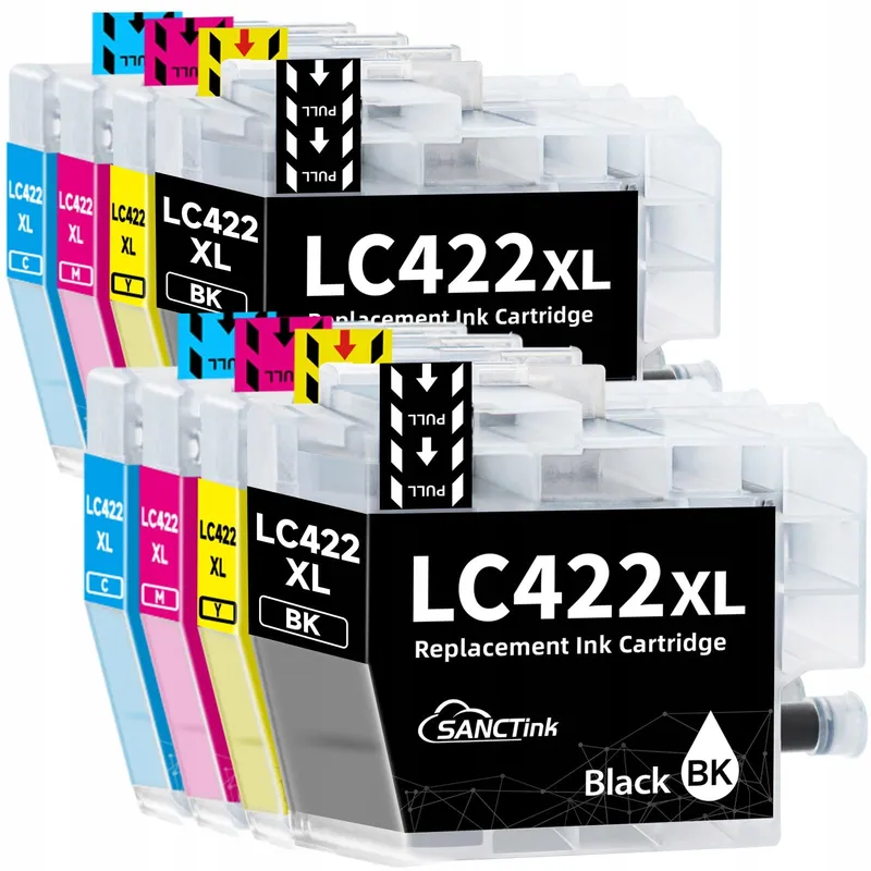 LC422 Inktcartridges Voor Brother MFC-J5340DW J5345DW J5740DW 8-Pack — foto 1