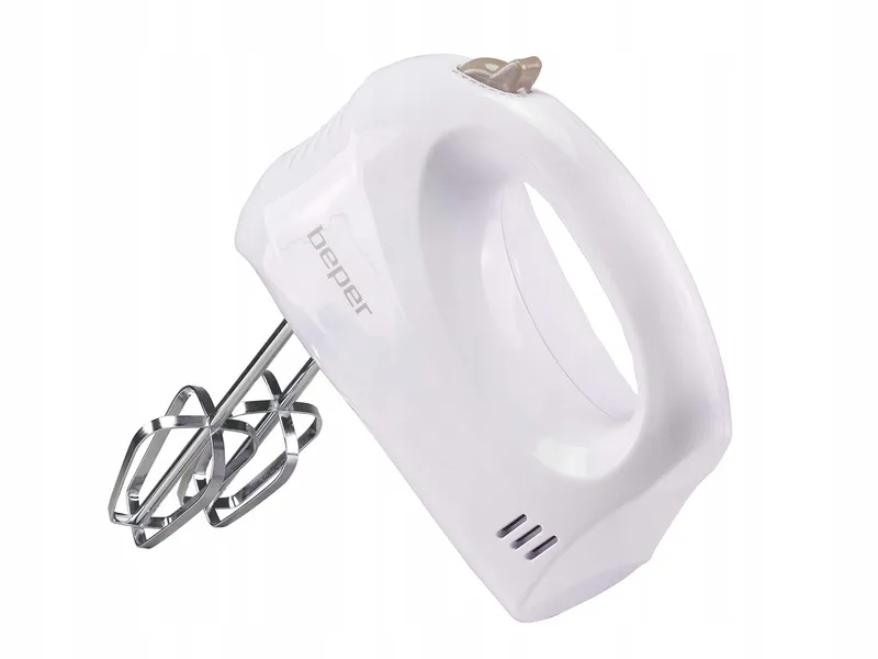 BEPER BP304 Handmixer 150W 5 Snelheden Wit Chroomstaal — foto 2