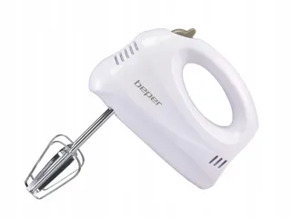 BEPER BP304 Handmixer 150W 5 Snelheden Wit Chroomstaal — miniatuur 1