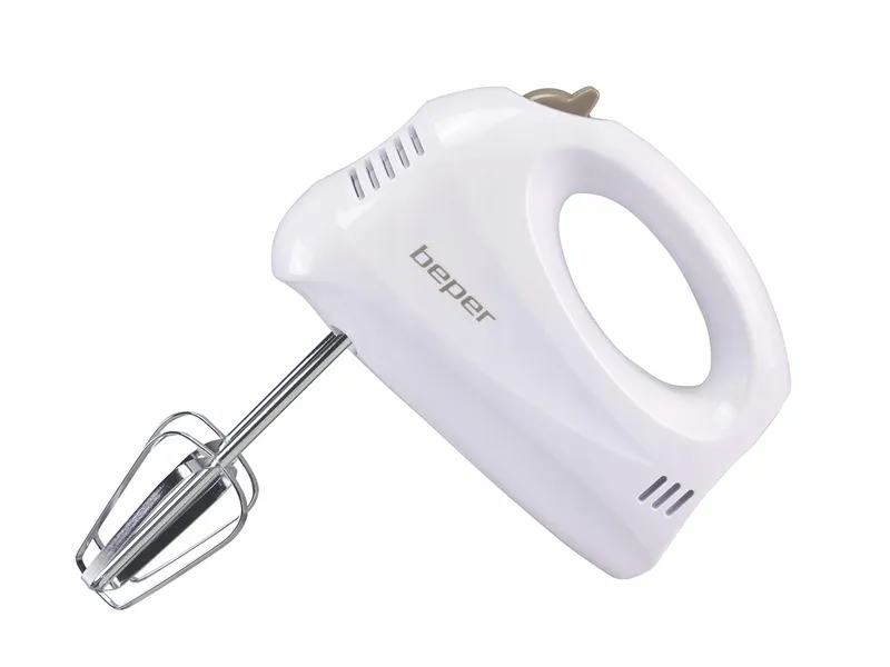 BEPER BP304 Handmixer 150W 5 Snelheden Wit Chroomstaal — foto 1