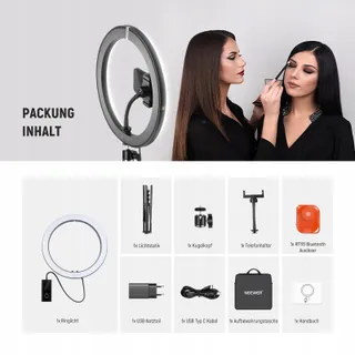 NEEWER 30cm 24W LED Ringlicht Telefoon Bicolor USB-C — miniatuur 9