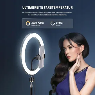 NEEWER 30cm 24W LED Ringlicht Telefoon Bicolor USB-C — miniatuur 3