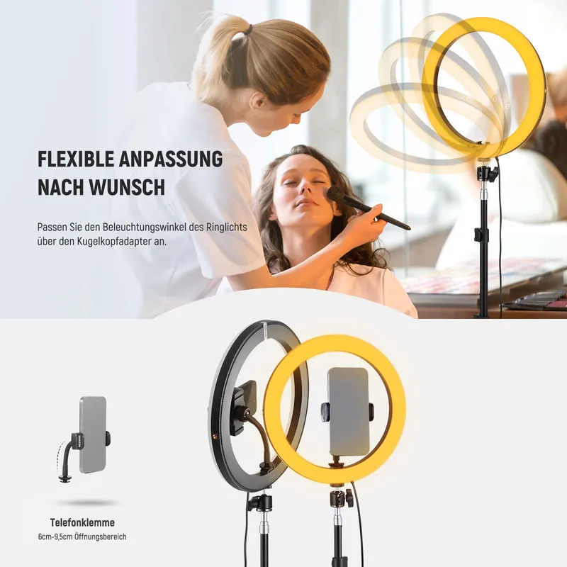 NEEWER 30cm 24W LED Ringlicht Telefoon Bicolor USB-C — foto 8