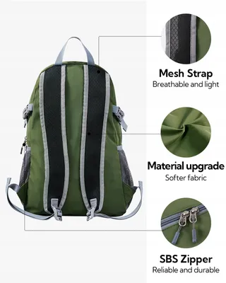 WATERFLY Lichte Opvouwbare Rugzak 20L Voor Mannen Vrouwen — miniatuur 4