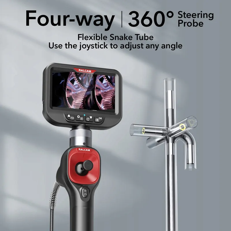 RALCAM Endoscoopcamera 6,2mm 360° 4,3" HD 720P IP67 Waterdicht — foto 2