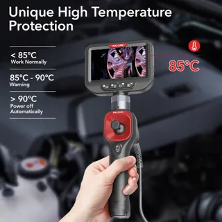 RALCAM Endoscoopcamera 6,2mm 360° 4,3" HD 720P IP67 Waterdicht — miniatuur 4