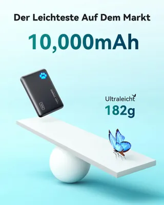 INIU Powerbank 10000mAh USB C PD3.0 iPhone Samsung iPad — miniatuur 2