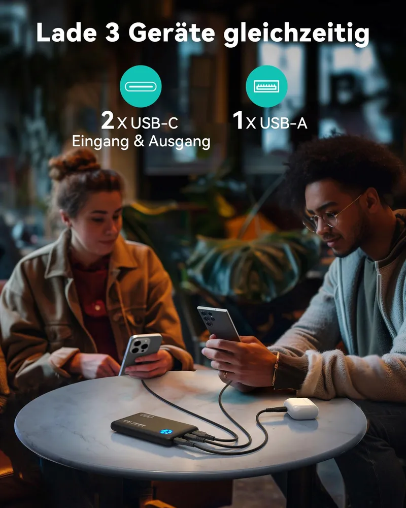 INIU Powerbank 10000mAh USB C PD3.0 iPhone Samsung iPad — foto 9