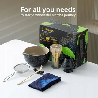 TEANAGOO Matcha Set voor Theeliefhebbers met Kom en Accessoires — miniatuur 3