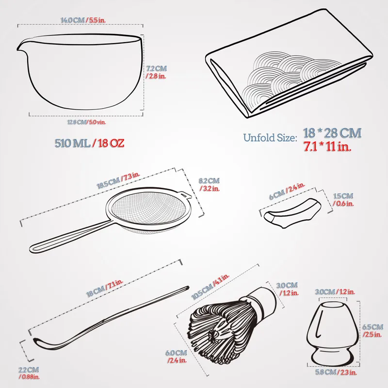 TEANAGOO Matcha Set voor Theeliefhebbers met Kom en Accessoires — foto 9
