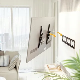 RICOO R07 TV Muurbeugel Kantelbaar 37-80 Inch 100kg VESA 600x400 — miniatuur 2