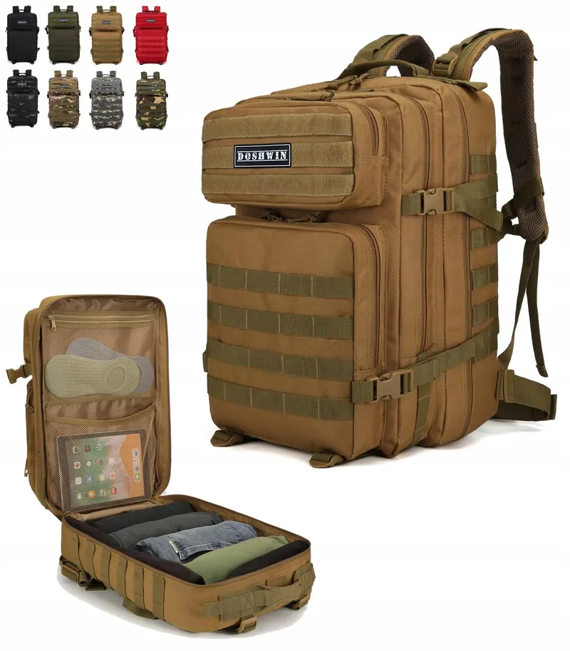 DOSHWIN Militaire Rugzak 40L Tactisch Molle Khaki — foto 1