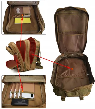DOSHWIN Militaire Rugzak 40L Tactisch Molle Khaki — miniatuur 4