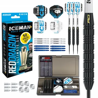 RED DRAGON Gerwyn Price Iceman Dartset 50-delig 22g Steeltip — miniatuur 1