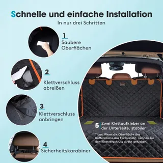 JOEJOY Kofferbakmat Hond Waterdicht Zij en Bumperbescherming — miniatuur 2