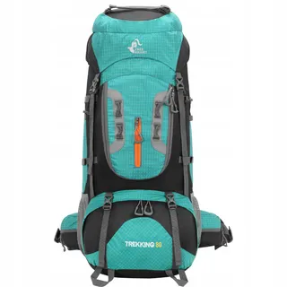 BSEASH Wandelrugzak 80L Waterdicht met Regenhoes Groen — miniatuur 8