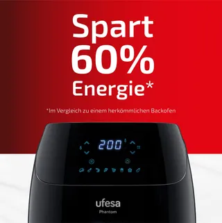 UFESA AF5000 Phantom Heteluchtfriteuse 5L WiFi LED App — miniatuur 2