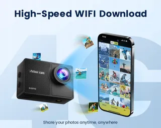 4K 60FPS Actioncam 64GB 8X Zoom 40M 48MP EIS Waterdicht WiFi — miniatuur 6