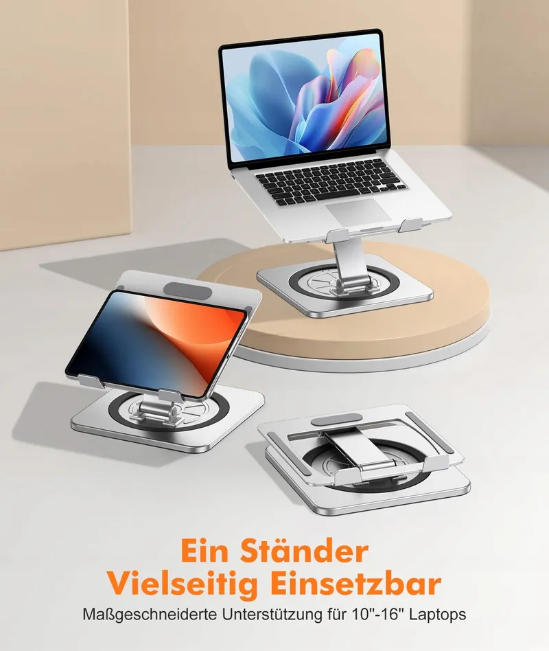 EOIWUY Laptopstandaard Verstelbaar Ergonomisch Geventileerd — foto 5