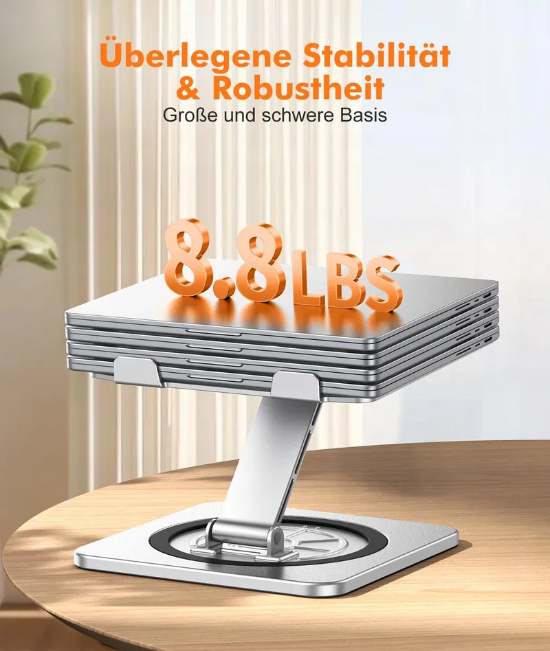 EOIWUY Laptopstandaard Verstelbaar Ergonomisch Geventileerd — foto 3