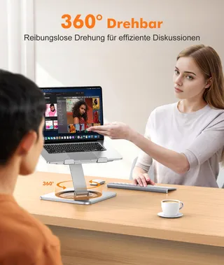 EOIWUY Laptopstandaard Verstelbaar Ergonomisch Geventileerd — miniatuur 2