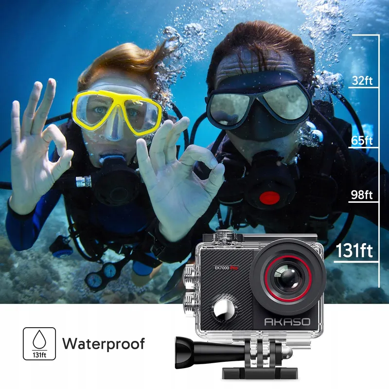 AKASO EK7000 Pro Actiecamera 4K 128GB 20MP WiFi 40M EIS — foto 6