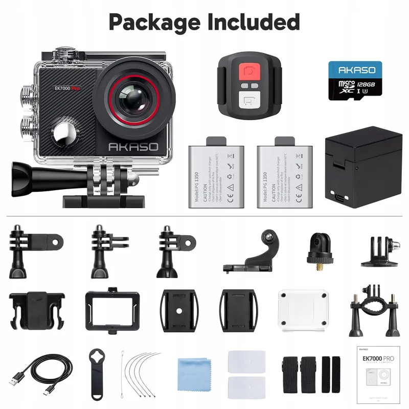 AKASO EK7000 Pro Actiecamera 4K 128GB 20MP WiFi 40M EIS — foto 8