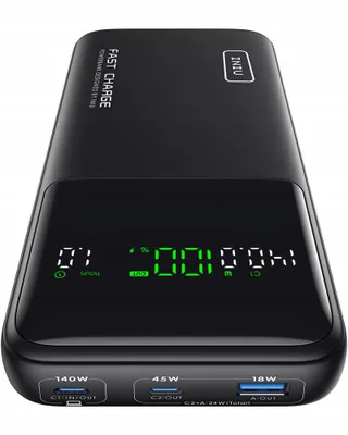 INIU Powerbank 27000mAh 140W USB-C Telefoon Laptop — miniatuur 2