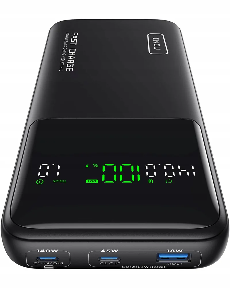 INIU Powerbank 27000mAh 140W USB-C Telefoon Laptop — foto 2