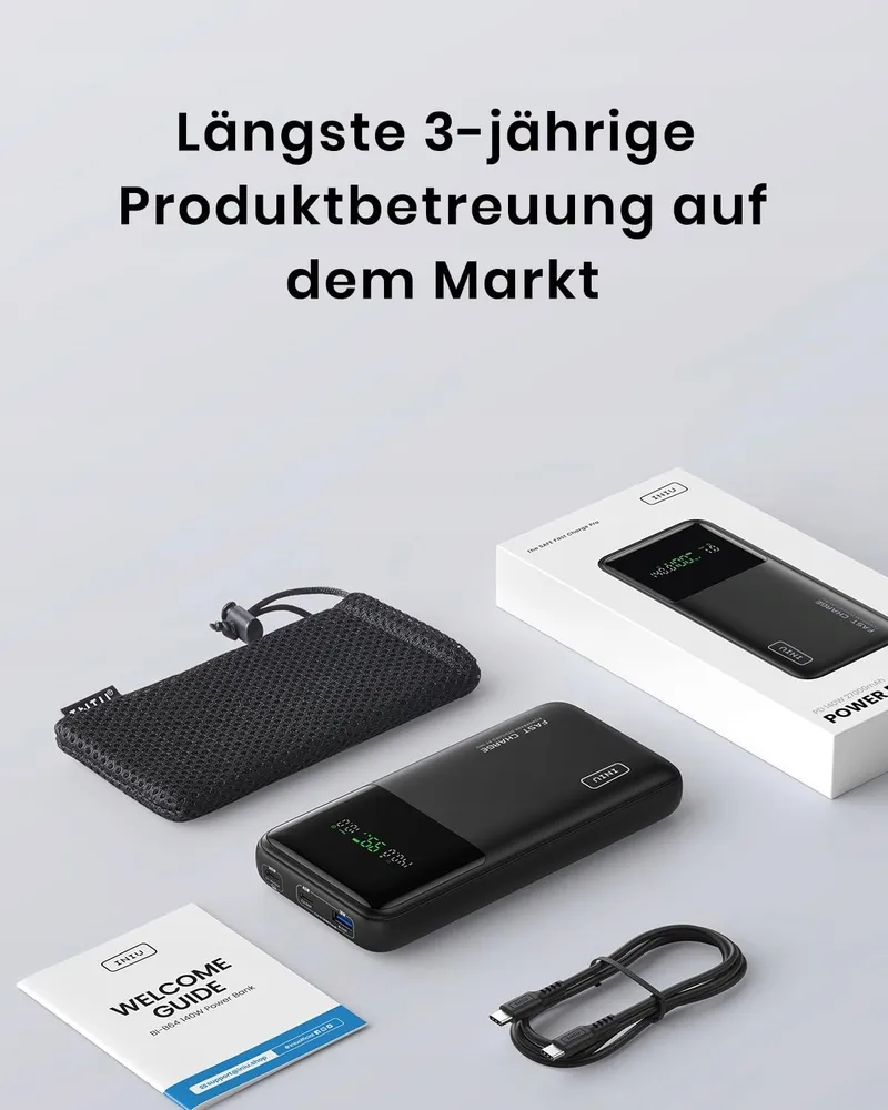 INIU Powerbank 27000mAh 140W USB-C Telefoon Laptop — foto 1