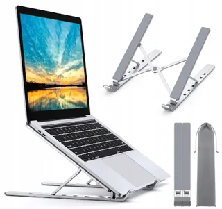 BABACOM Aluminium Laptopstandaard Verstelbaar Compatibel MacBook — miniatuur 1