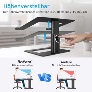 BOYATA Verstelbare Aluminium Laptopstandaard — miniatuur 2