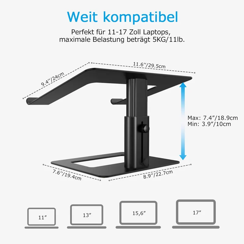 BOYATA Verstelbare Aluminium Laptopstandaard — foto 6