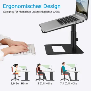 BOYATA Verstelbare Aluminium Laptopstandaard — miniatuur 4