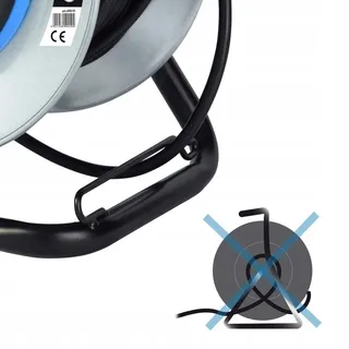 ELECTRALINE Metalen Kabelhaspel 4 Stopcontacten IP44 Bouwplaats — miniatuur 1