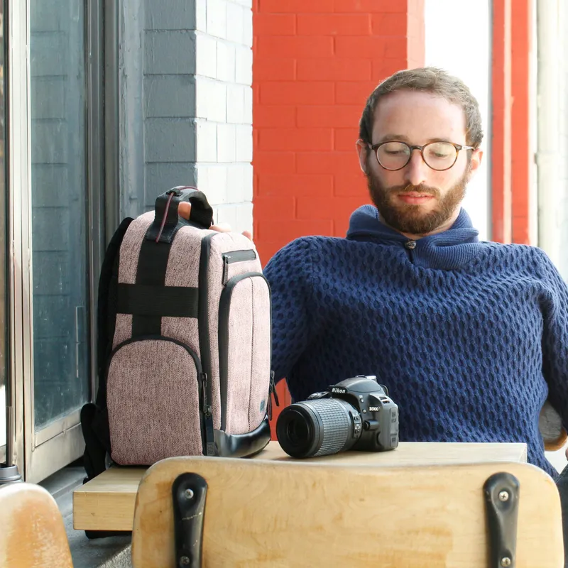 USA GEAR Camerarugzak DSLR Verstelbare Scheidingswanden Bruin — foto 9