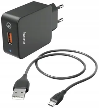HAMA Snellader 19,5W Met Micro USB Kabel Qualcomm Quick Charge 3.0 — miniatuur 2