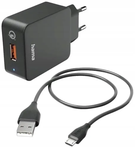 HAMA Snellader 19,5W Met Micro USB Kabel Qualcomm Quick Charge 3.0 — foto 2