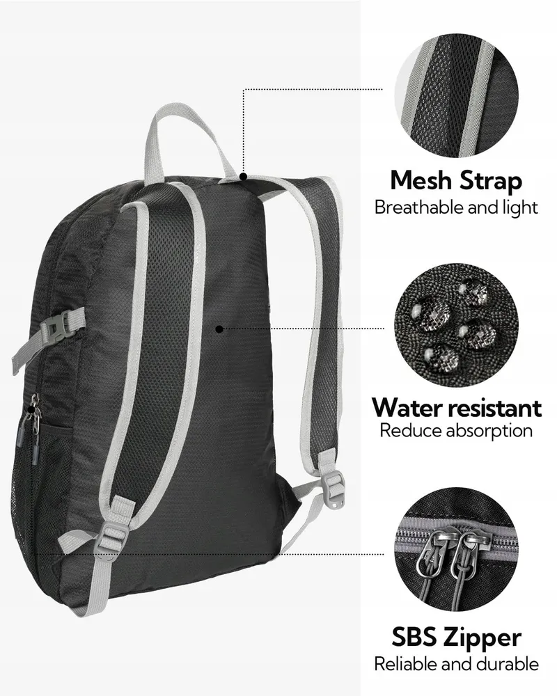 WATERFLY Ultralichte Opvouwbare Rugzak 20L Wandelen Uniseks — foto 5