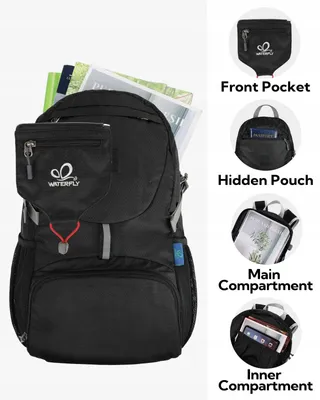 WATERFLY Ultralichte Opvouwbare Rugzak 20L Wandelen Uniseks — miniatuur 4