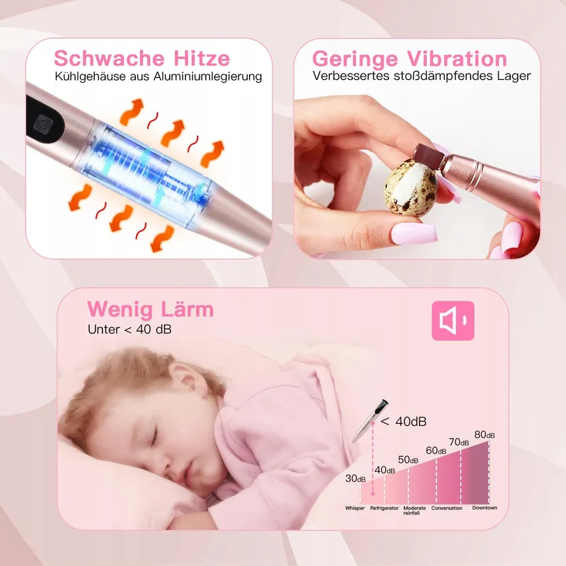 HEBECA Manicure Pedicure Set Draadloos 12-in-1 Goud — foto 5