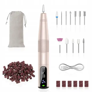 HEBECA Manicure Pedicure Set Draadloos 12-in-1 Goud — miniatuur 1