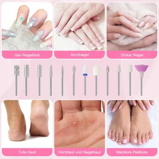 HEBECA Manicure Pedicure Set Draadloos 12-in-1 Goud — miniatuur 7