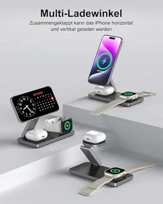 MAGSAFE Oplaadstation 3-in-1 iPhone Apple Watch AirPods Pro — miniatuur 5