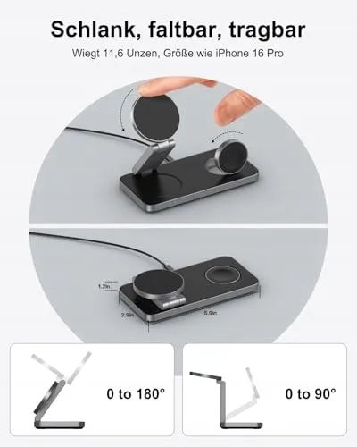 MAGSAFE Oplaadstation 3-in-1 iPhone Apple Watch AirPods Pro — foto 3