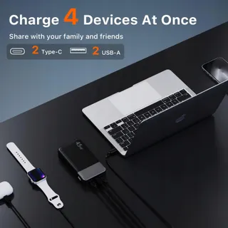 JUOVI J2621 Powerbank 20000mAh 45W Snelladen Voor Switch iPhone MacBook — miniatuur 3