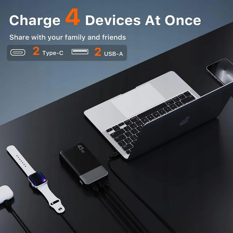 JUOVI J2621 Powerbank 20000mAh 45W Snelladen Voor Switch iPhone MacBook — foto 3