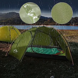NIGHT CAT Kampeertent 2 Personen Waterdicht Licht Trekking Tuin — miniatuur 2