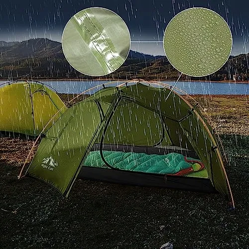 NIGHT CAT Kampeertent 2 Personen Waterdicht Licht Trekking Tuin — foto 2