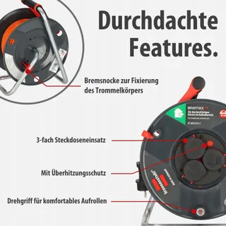 BRENNENSTUHL Garant V2 Kabelhaspel 50m Buiten IP44 — miniatuur 4